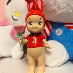 valentines day 2024 red rabbit with rose sonny angel